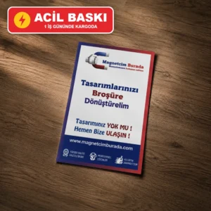 Acil El İlanı baskı – 1 iş gününde kargoda