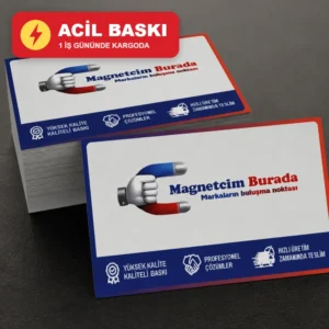 Acil kartvizit baskı - 1 iş gününde kargoda