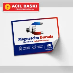 Acil Sticker Etiket baskı – 1 iş gününde kargoda