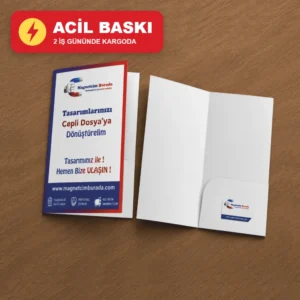 Acil cepli dosya baskı - 2 iş gününde kargoda